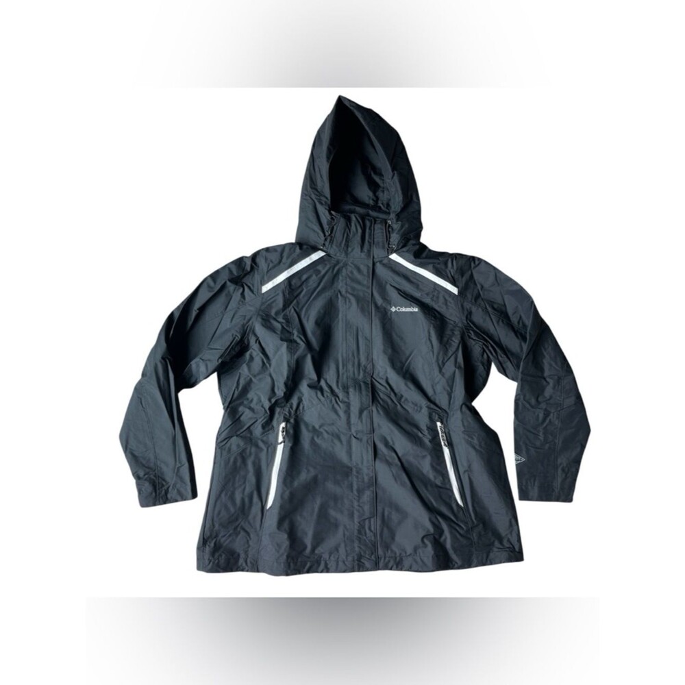 Columbia Blazing Star Interchange Jacket Black Hooded Womens 1X